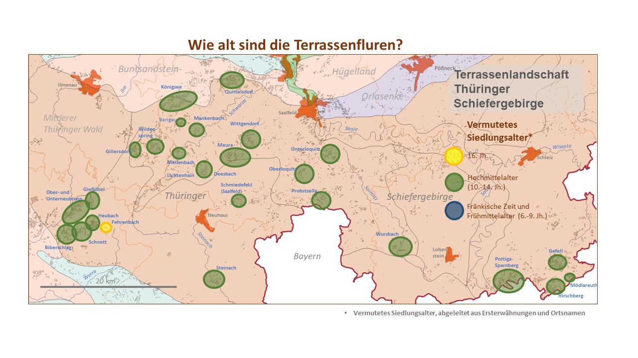1) Terrassenlandschaft „Thüringer Schiefergebirge"